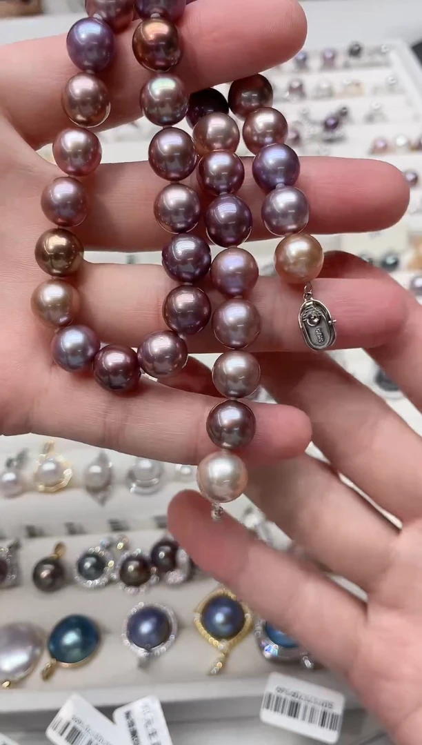 【闪购商品】淡水珍珠项链银S925镶嵌项链