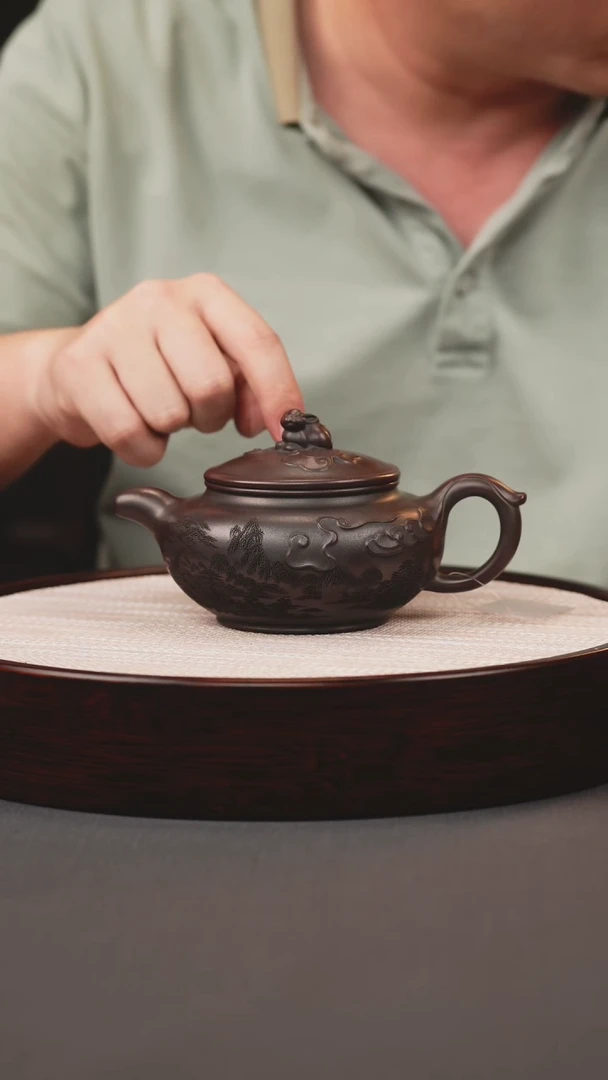 茶壶紫砂古红泥玉兔仿古