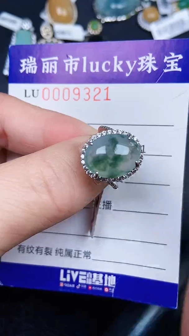 颈饰银S925镶嵌翡翠321