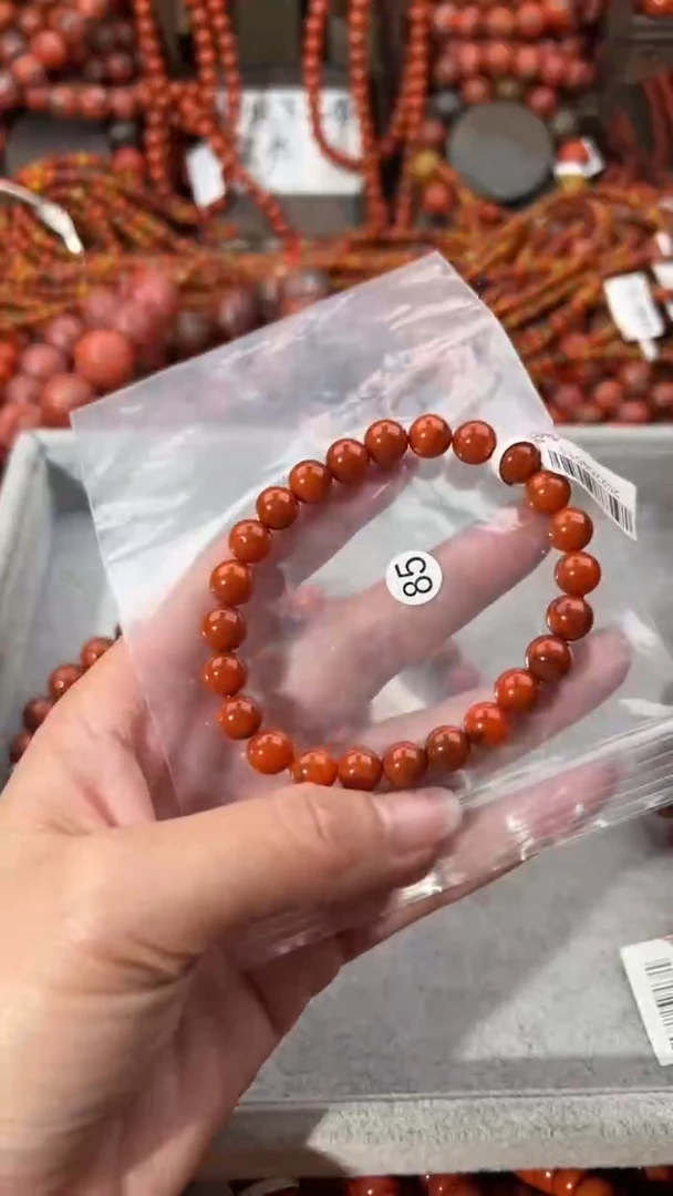 南红玛瑙未镶嵌手串8+