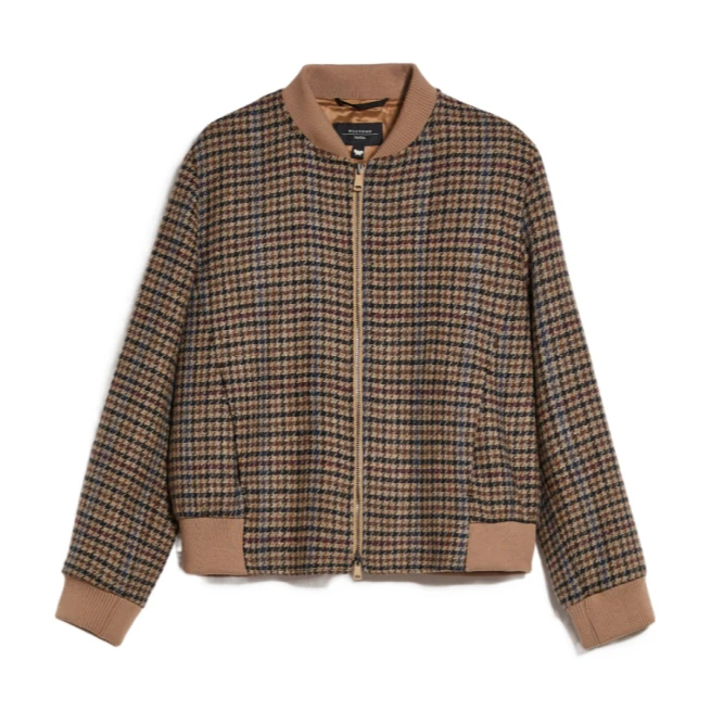 未使用 MaxMara Weekend Max Mara 羊毛飞行员休闲夹克40