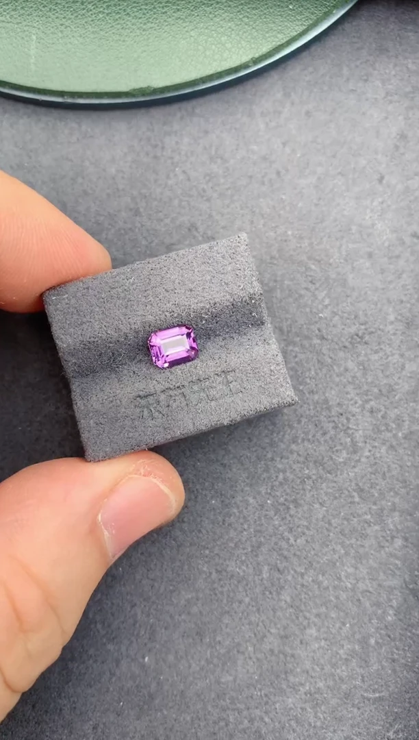 未镶嵌裸石定制蓝宝石1.2ct 无烧紫蓝宝 定制