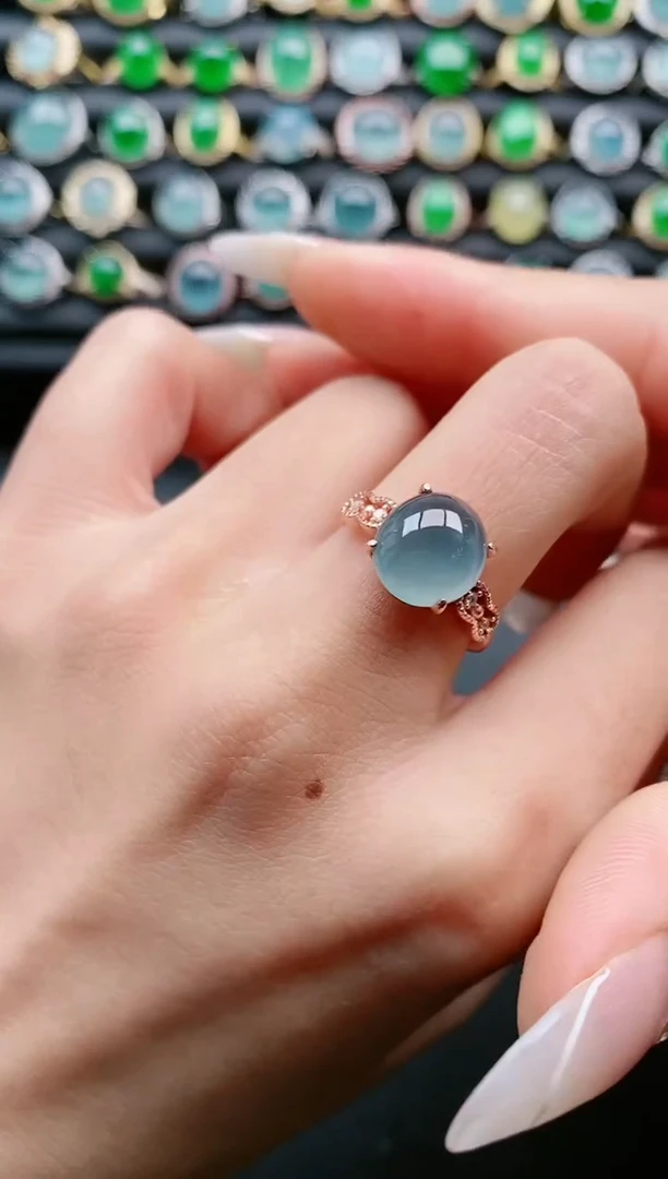 【闪购商品】翡翠戒指银S925镶嵌11111111