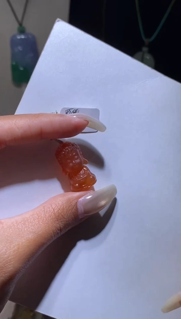 未镶嵌颈饰玛瑙/玉髓没****了阿弥宝宝佛