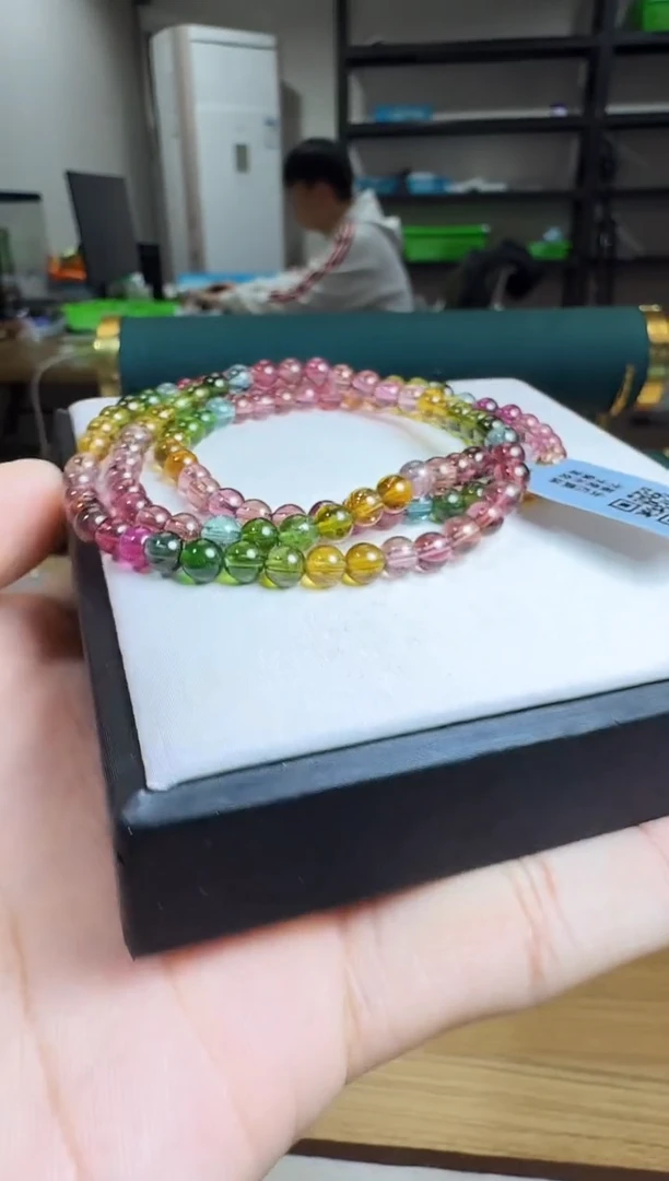 未镶嵌手链碧玺晶0266 约4mm