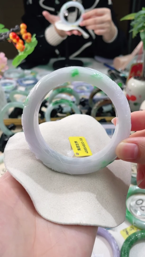 未镶嵌手镯翡翠5  翡翠手镯 58