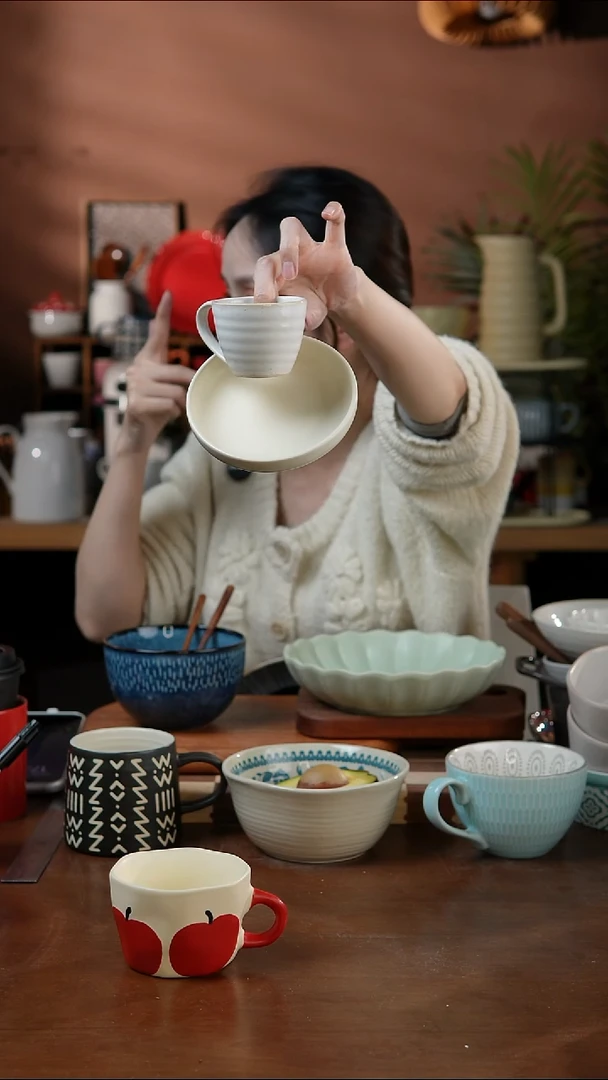 瓷片小酱碗+小螺纹杯 微瑕 凑满20发货