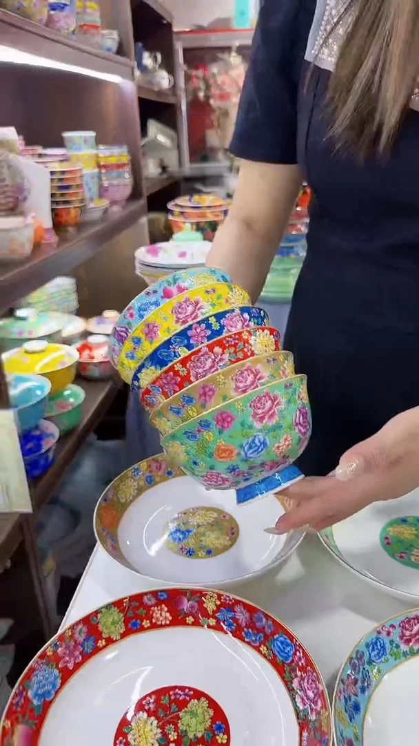 瓷片5英寸饭碗6个景德镇餐具