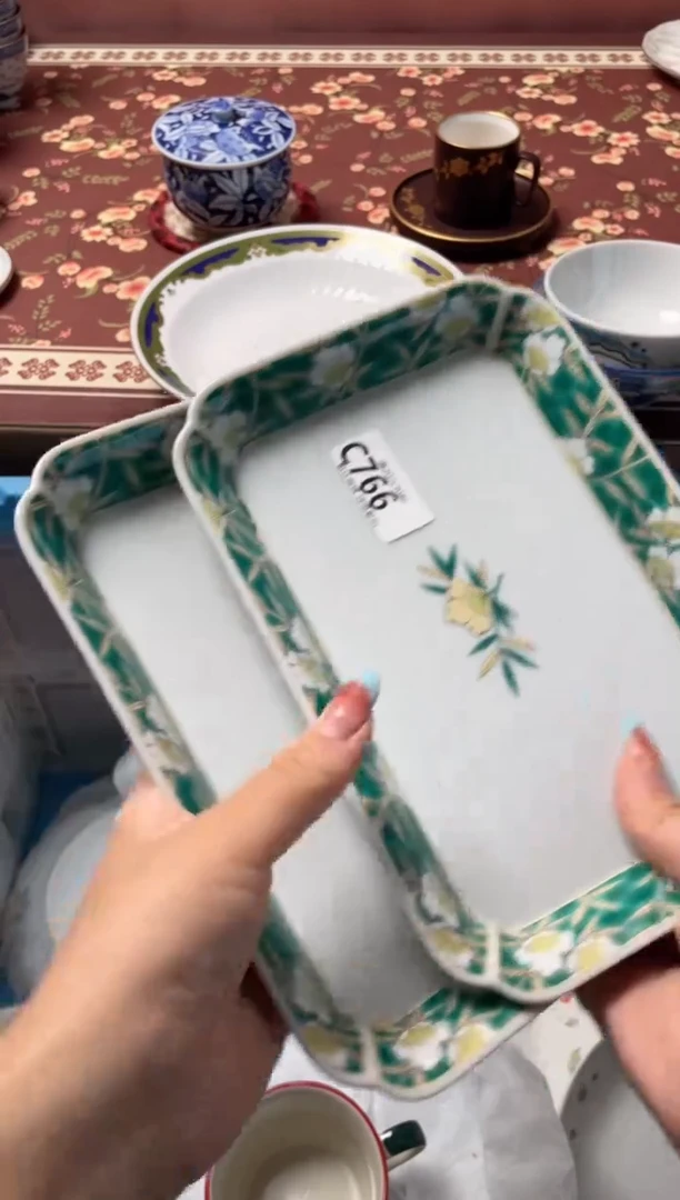 瓷片雨****花瓷器瓷器C766