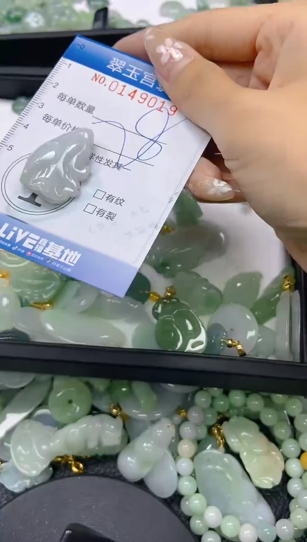 翡翠未镶嵌颈饰闪购0149019