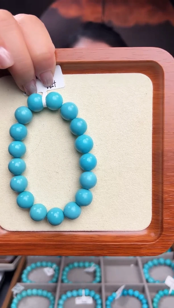 未镶嵌绿松石手串卡12+