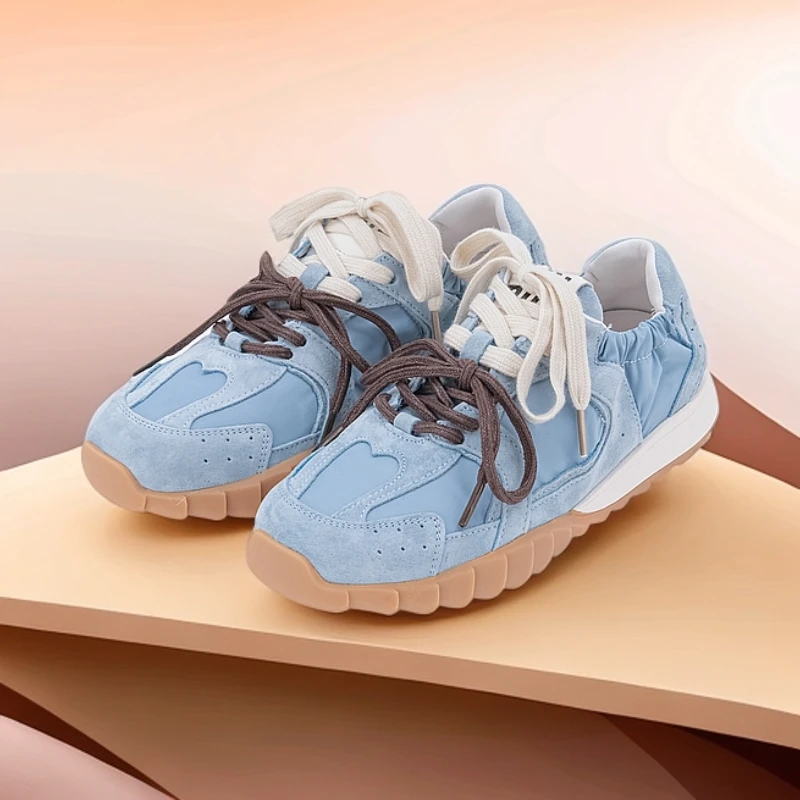 芭蕾德训鞋小个子增高阿甘鞋潮鞋大码女鞋40码女软底舒适复古4325