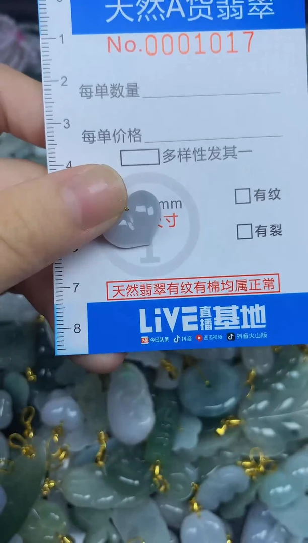 颈饰未镶嵌翡翠净货挂件-1017