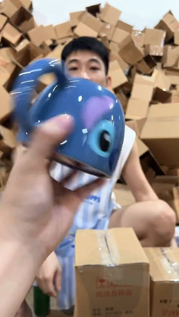 瓷片史迪仔馒头杯