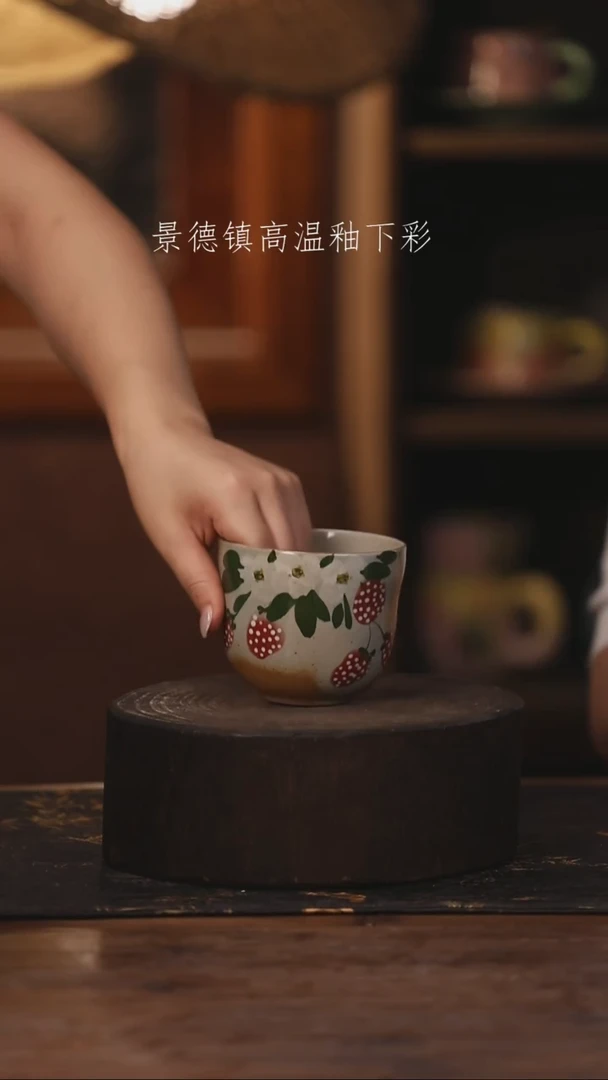 陶瓷景德镇高温釉下手绘陶瓷443