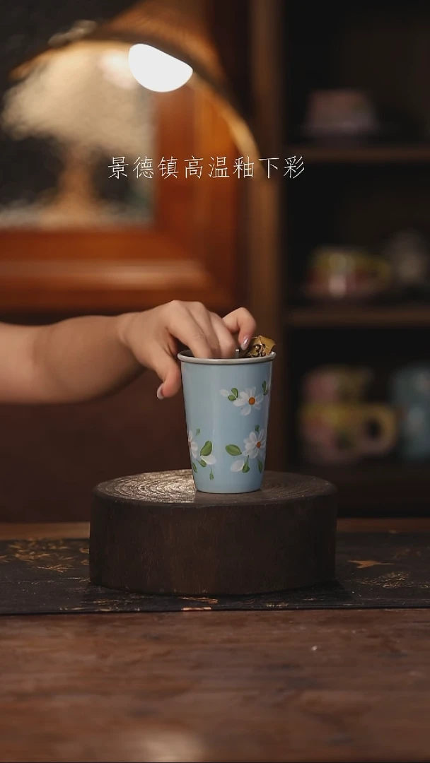 陶瓷景德镇高温釉下手绘陶瓷238