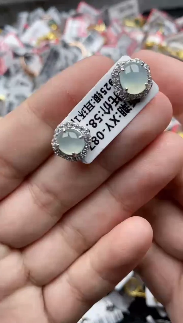 【闪购商品】翡翠戒指银S925镶嵌66666---4