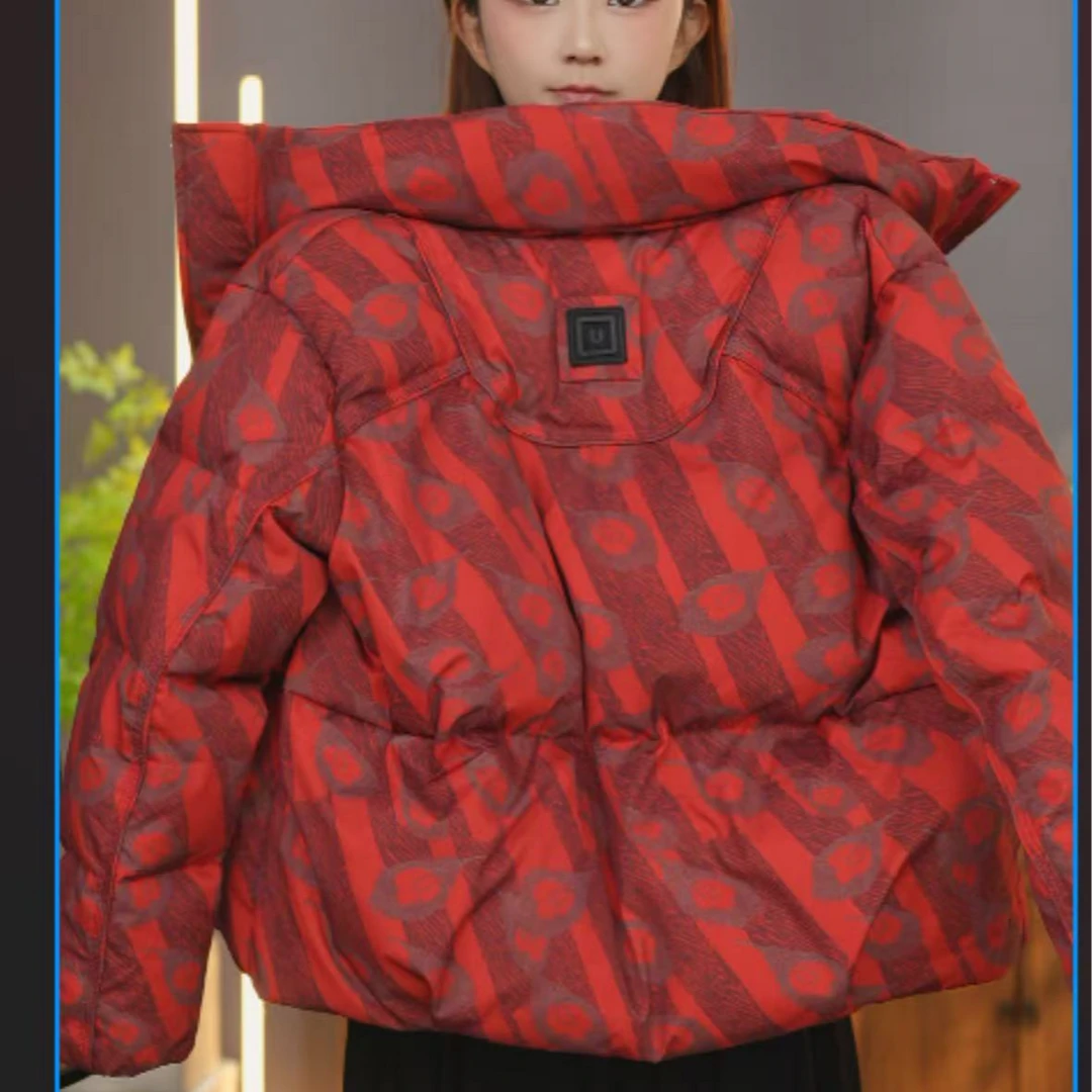 时尚流行休闲羽绒服2025冬装新款宽松遮肉保暖上衣