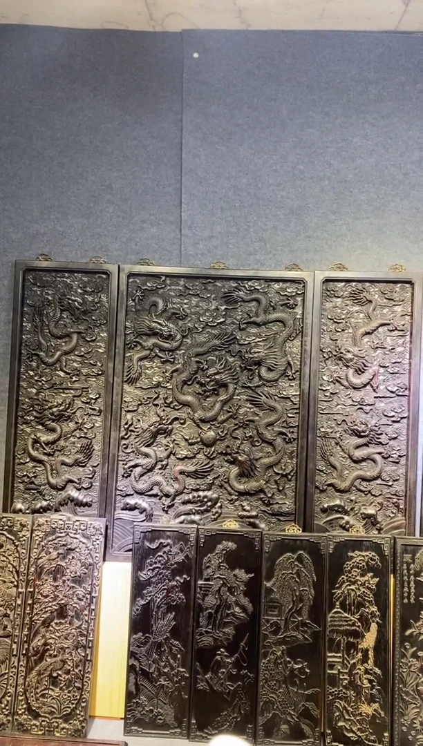 木用****2紫檀拆件雕刻板以直播间实物为准微瑕老物件