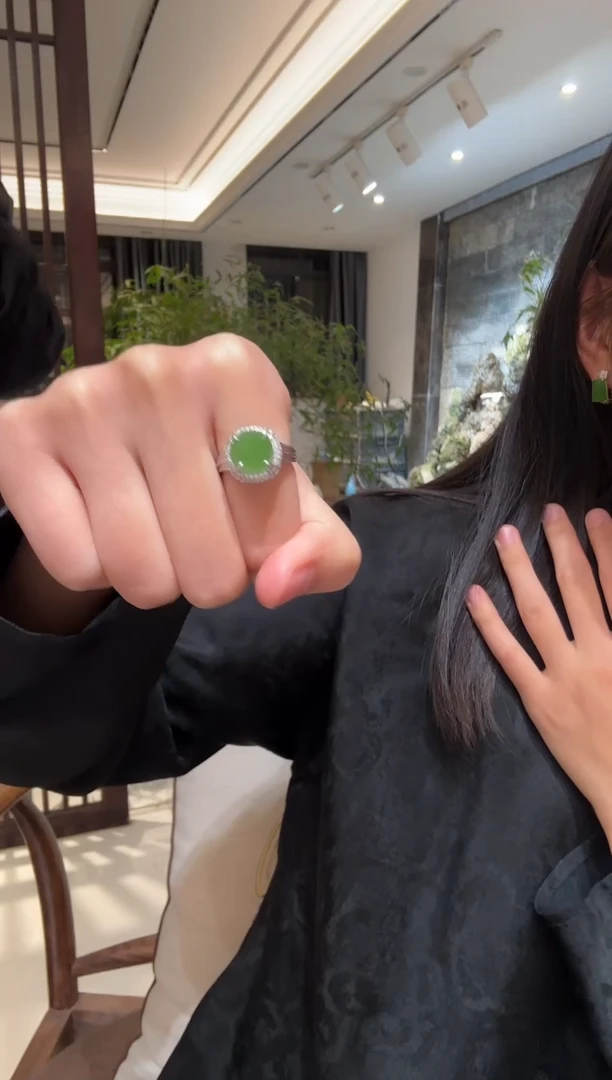 未镶嵌戒指和田玉自*1