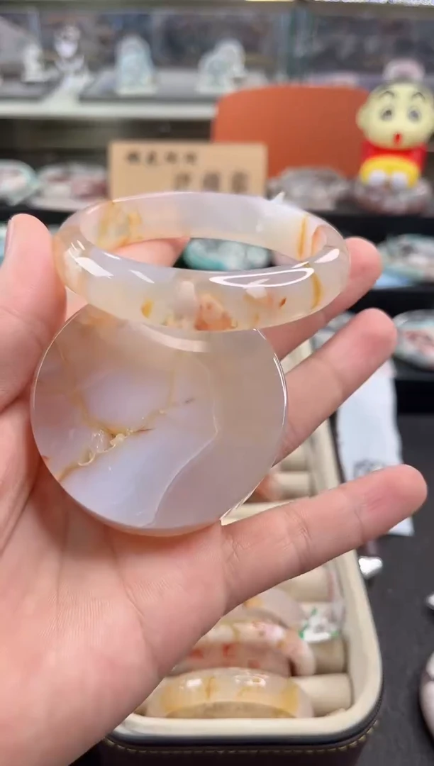 未镶嵌手镯石英质玉61圈口（赠品镯心）629815