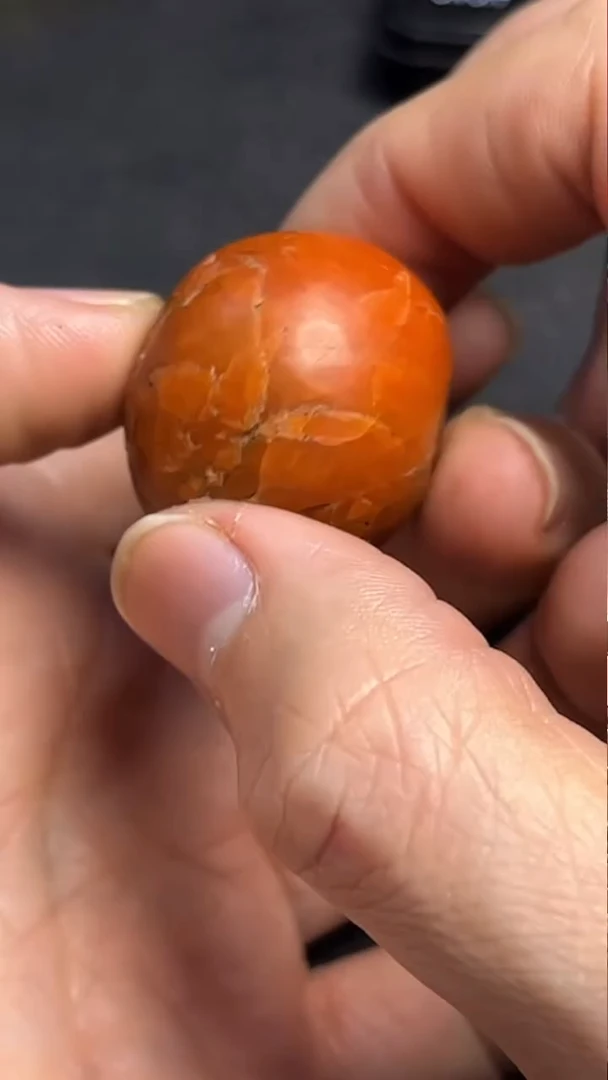 颈饰未镶嵌南红玛瑙pz1118-68约32x25mm老珠子单珠