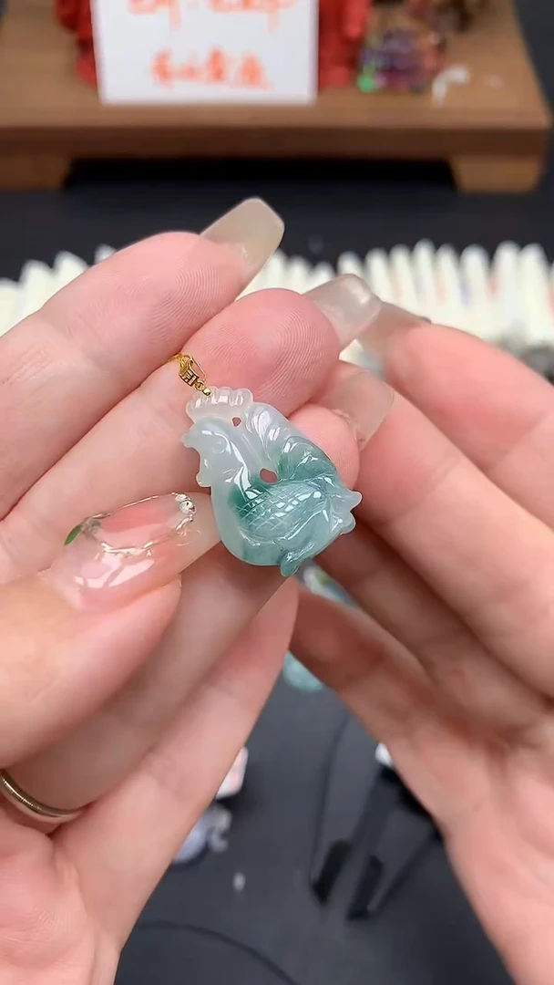 【闪购商品】翡翠吊坠(不含链)18K金镶嵌MS152658