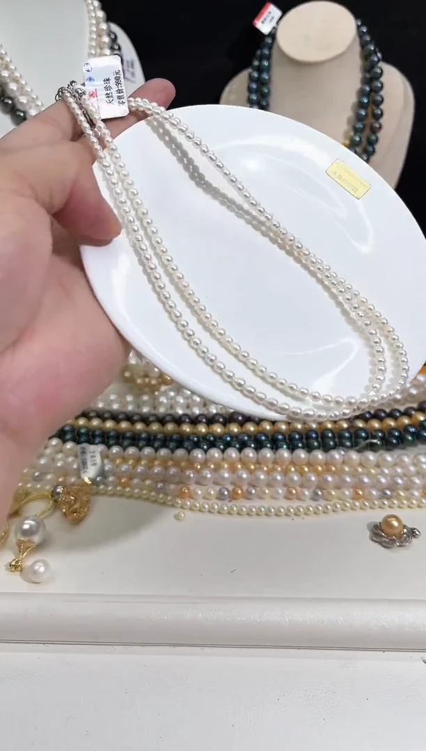 颈饰未镶嵌淡水珍珠小米珠项链