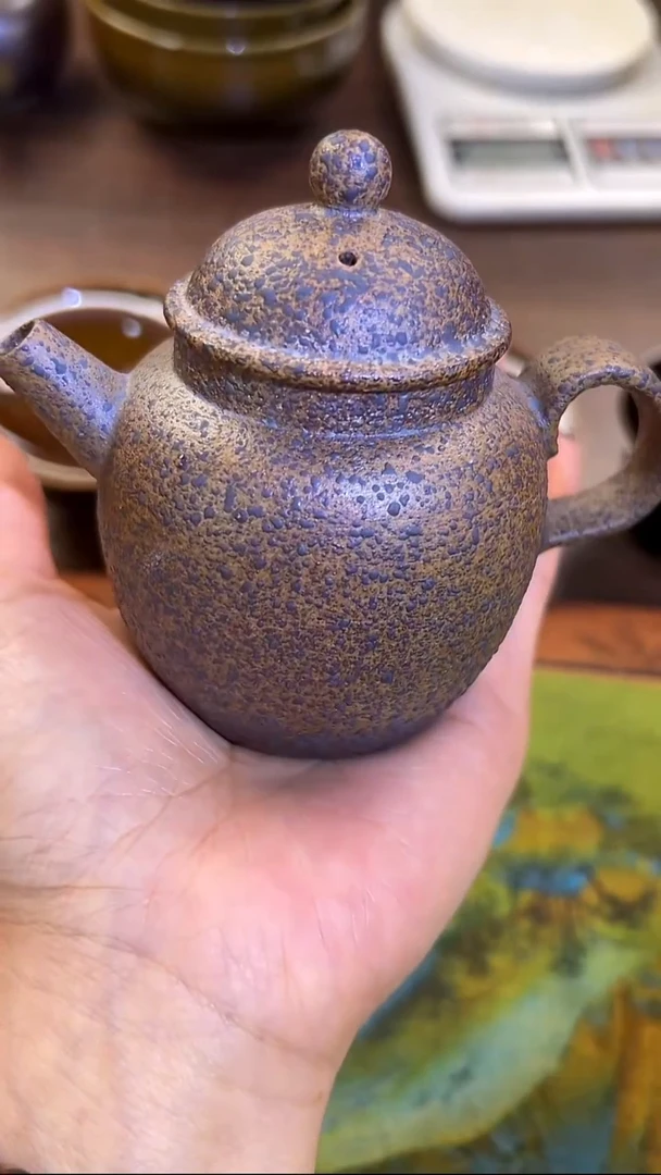 粗泥裸烧的泡茶壶140cc