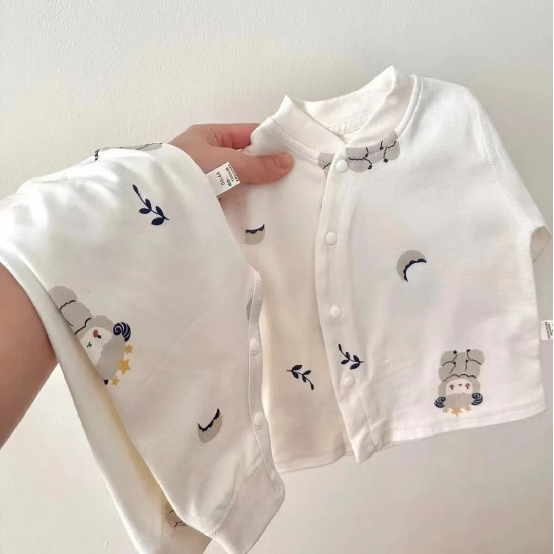 龙飘飘60克偏襟薄棉红领巾小熊跑跳小兔高腰套