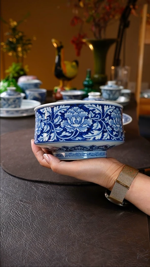 【闪购商品】雲林匠造蓝底牡丹水洗