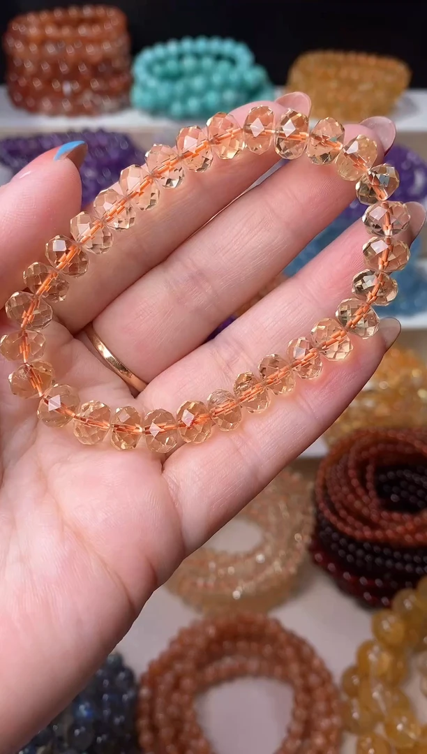 未镶嵌手串黄晶17.5