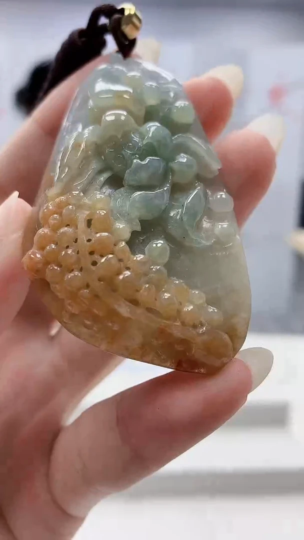 未镶嵌定制翡翠5123ry-毛货挂件24