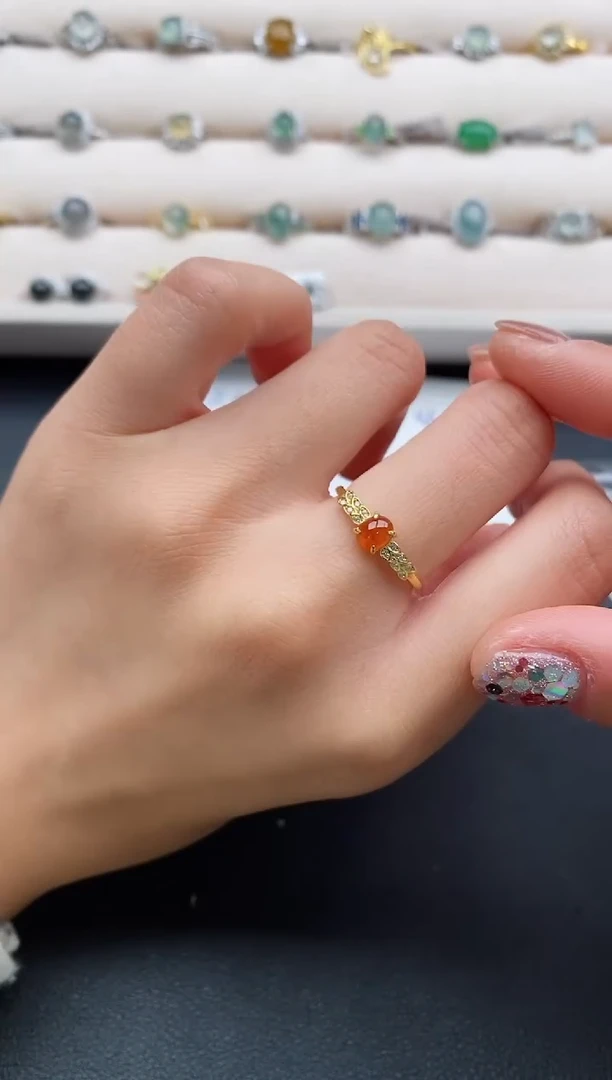 银S925镶嵌戒指翡翠11111111+8