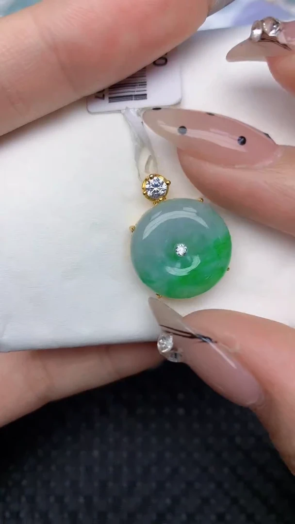 颈饰未镶嵌翡翠天然缅甸翡翠a货百元以上9元证书费自理