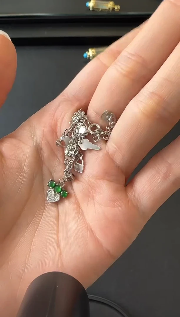 【闪购商品】翡翠手链银S925镶嵌多样性发其一