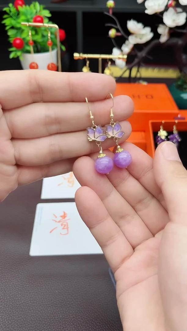玛瑙/玉髓耳饰银S925镶嵌4210000
