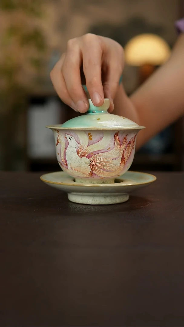 杯景德镇陶瓷杯碗柴烧多人