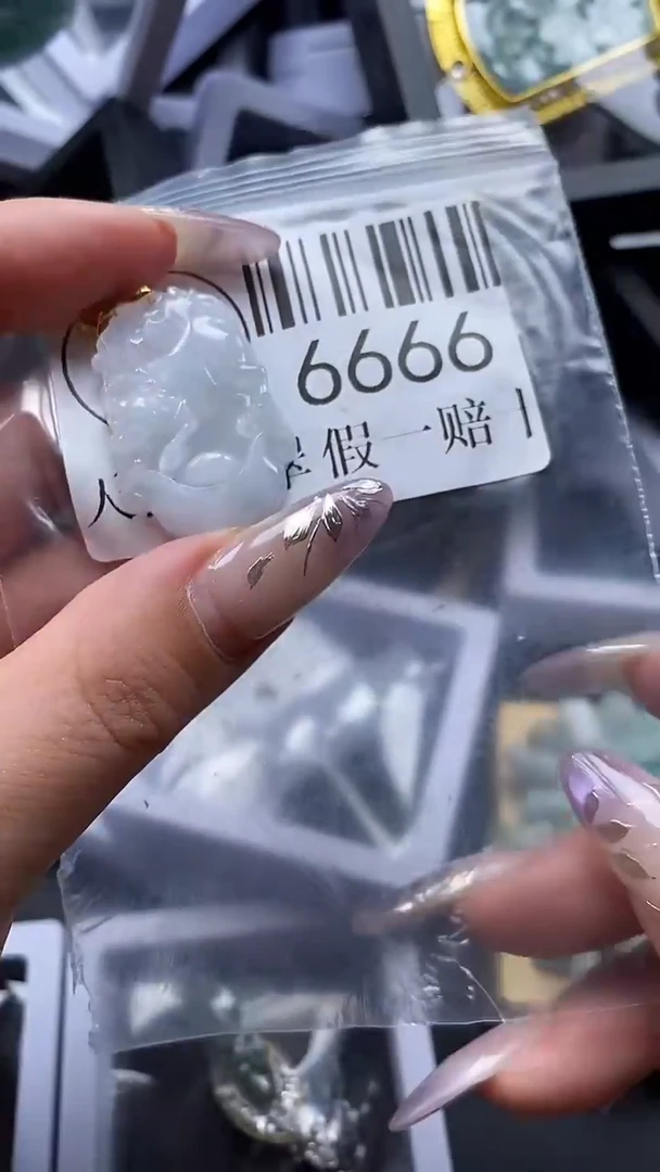 吊坠(不含链)未镶嵌翡翠6666
