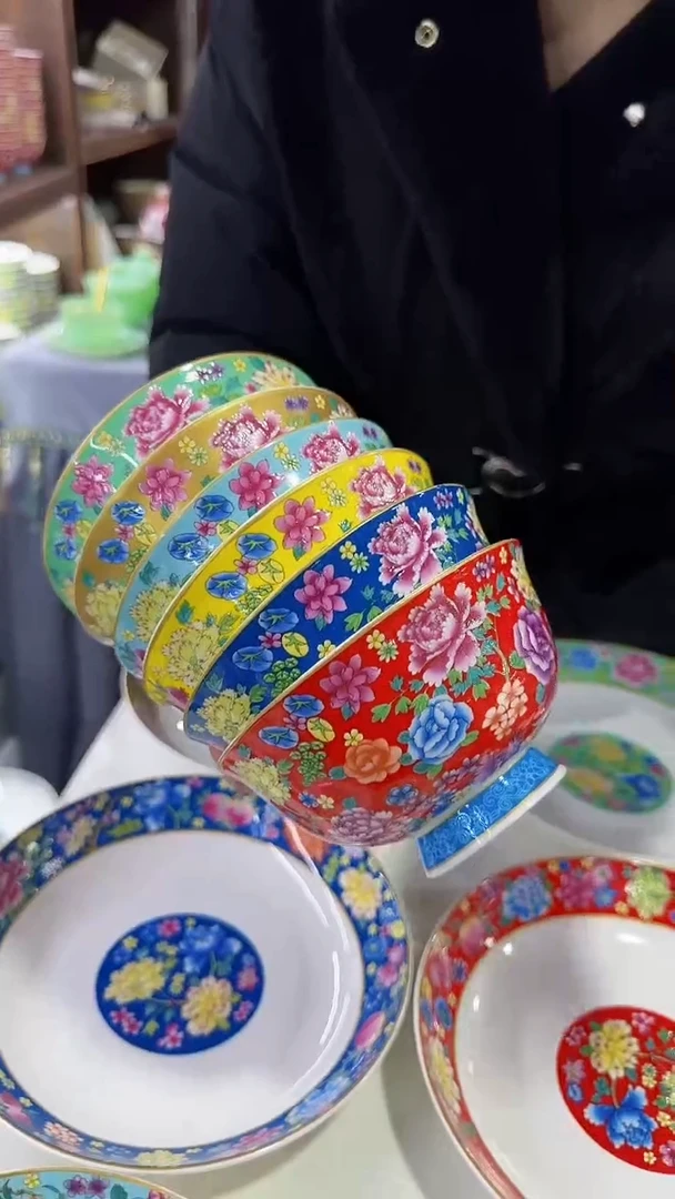 【闪购商品】瓷片 5英寸饭碗6个景德镇陶瓷