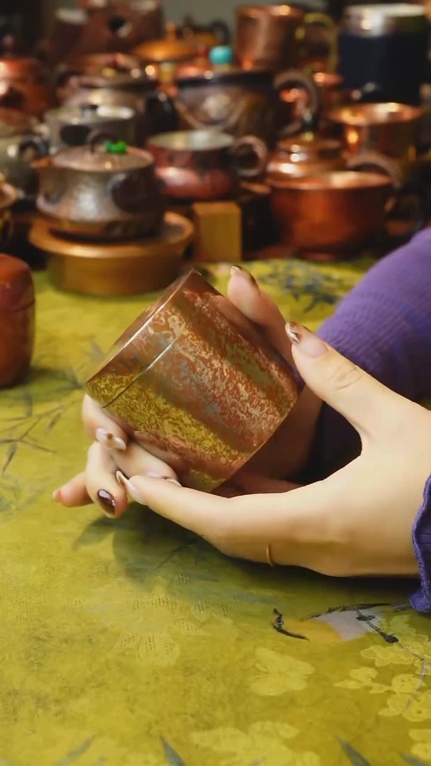 木纹金茶叶罐（冲之雅器）