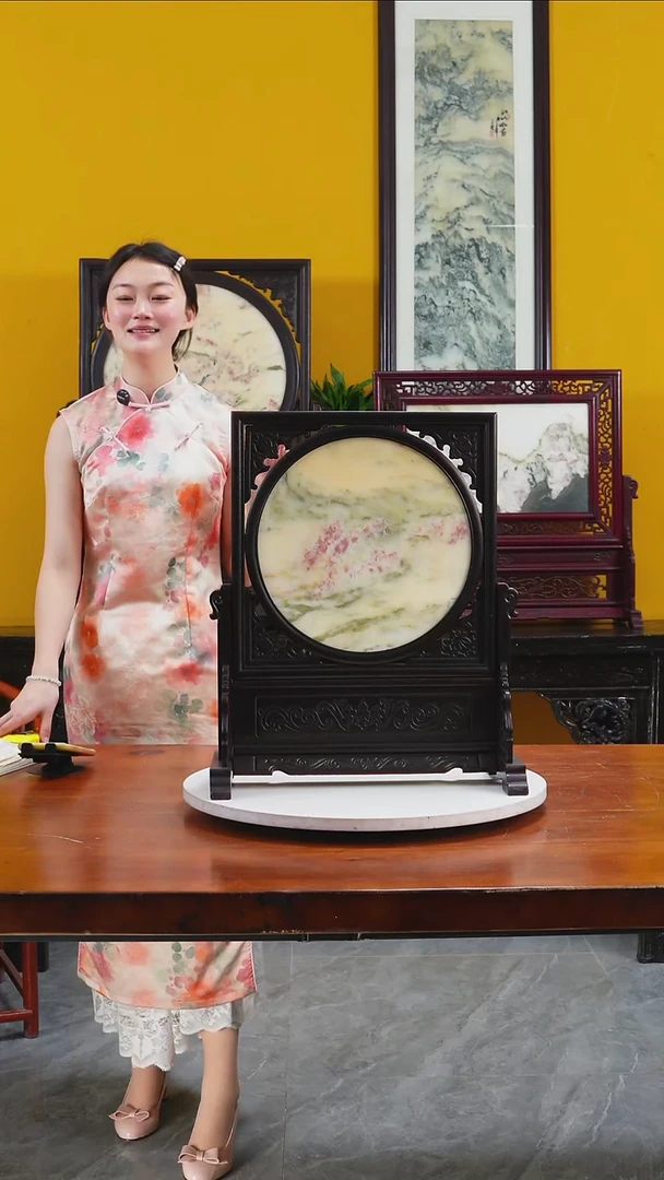 石材天然大理石画摆件