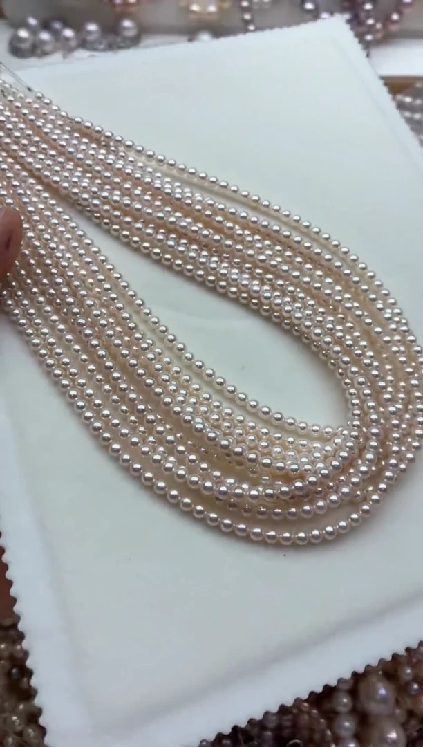 未镶嵌淡水珍珠裸珠无扣头多样性发其一，非无暇