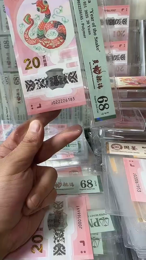 塑料022226185-蛇钞单张