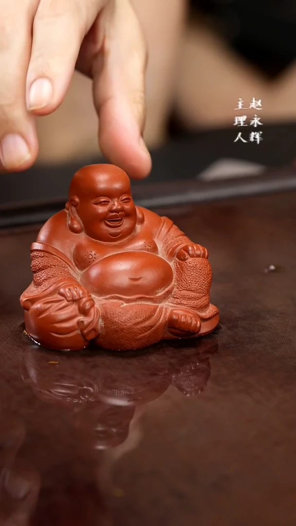 紫砂茶宠如意小佛