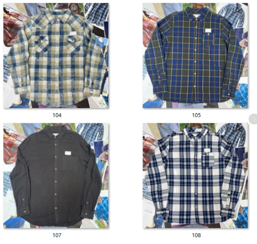 101-150孤品外贸男装衬衫牛仔断码低价大码肥胖宽松双层纱衬衣