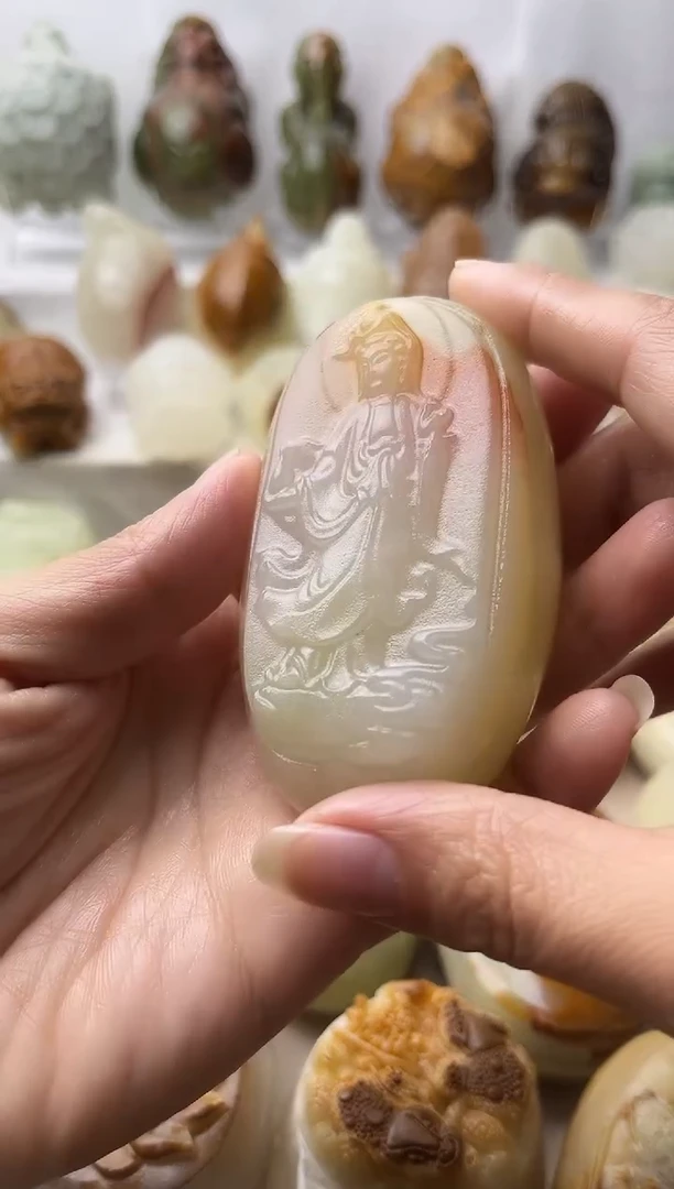 石材方解石棉纹正常不退换观音