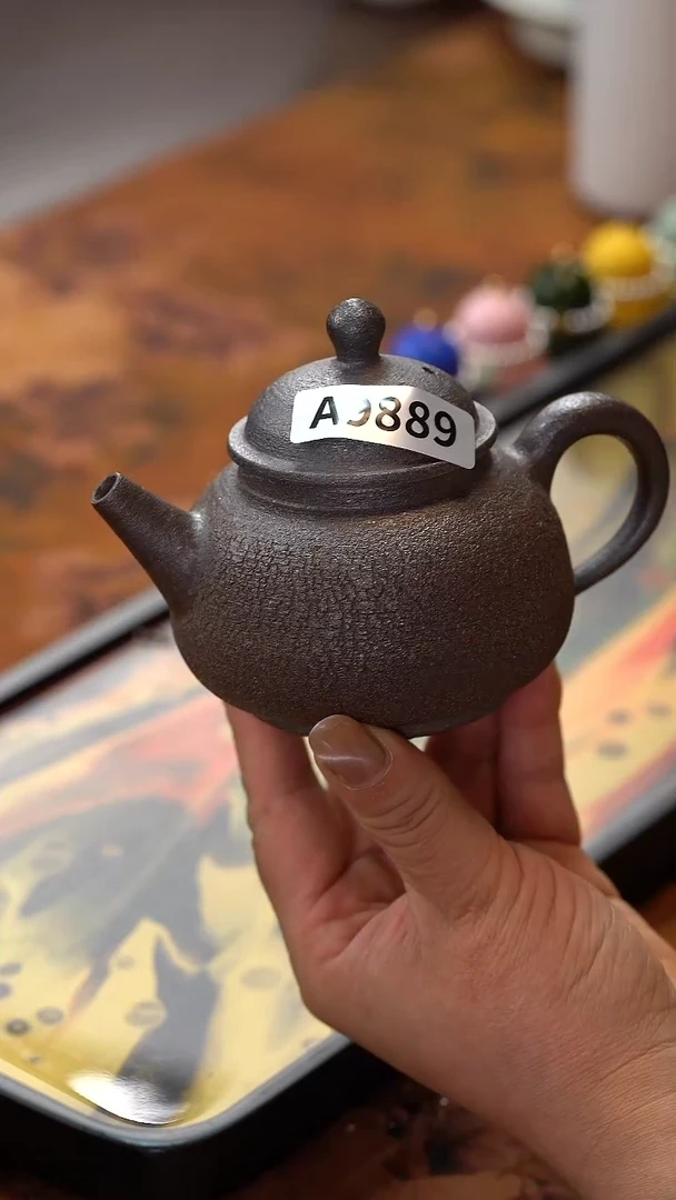 茶具A9889裸烧铁胎树皮壶@@ST-C10041