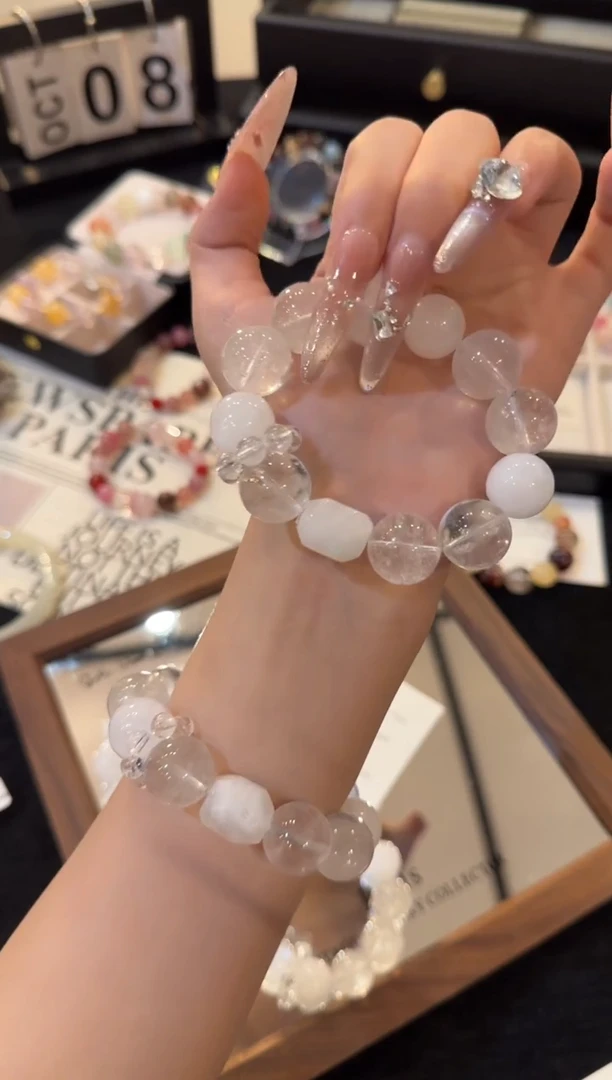 合金手链水晶白阿赛x2908