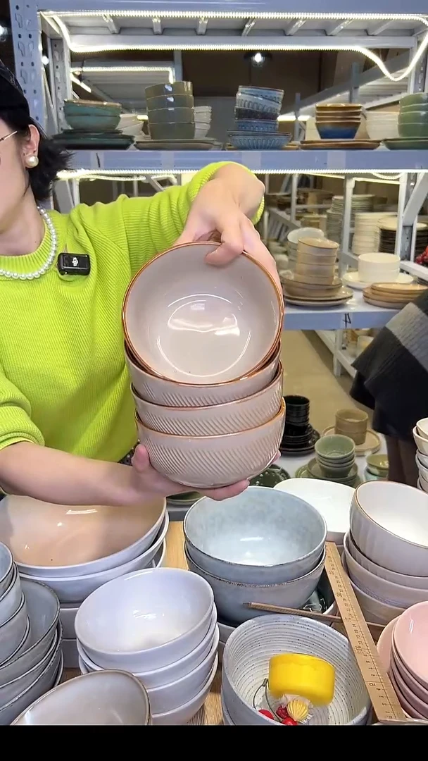 瓷107外贸尾货高温釉下彩陶瓷餐具默认微瑕